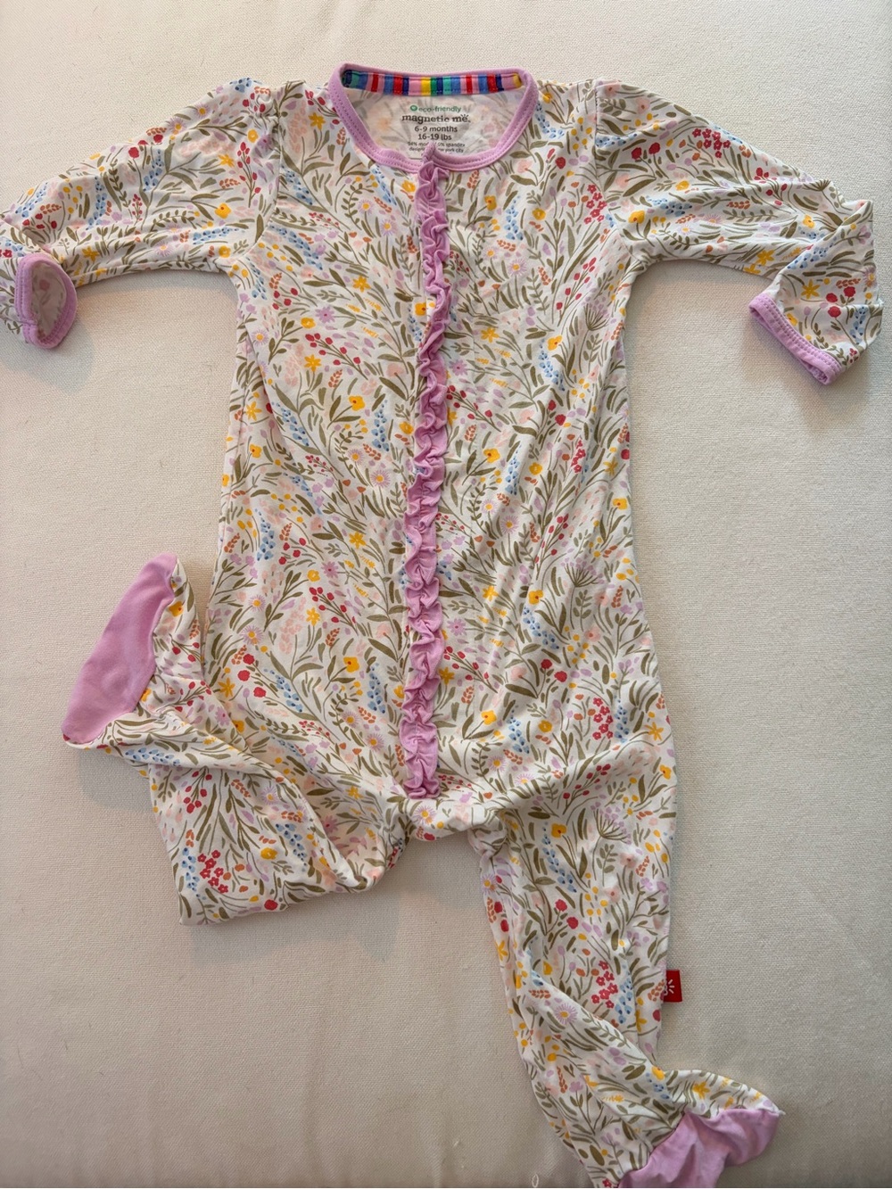 Magnetic Me floral pajamas 9m